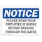 Signmission OSHA, Wear Employment ID Badge Before Passing Gate, 10in X 7in Rigid Plastic, 10" W, 7" H, Landscape OS-NS-P-710-L-16899 - alternate 1